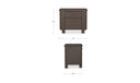 Loren Large Nightstand Dark Brown