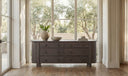 Loren 6 Drawer Dresser Dark Brown