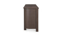 Loren 6 Drawer Dresser Dark Brown