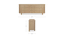 Loren 6 Drawer Dresser Natural