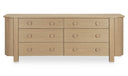 Loren 6 Drawer Dresser Natural