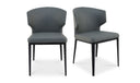 DELANEY DINING CHAIR GREY-SET OF TWO