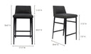 Baron Counter Stool Charcoal Grey