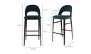 Roger Bar Stool Teal