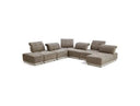 Ekron - Modern Brown & Beige Fabric Modular Sectional Sofa