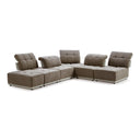 Ekron - Modern Brown & Beige Fabric Modular Sectional Sofa
