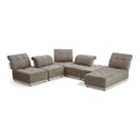 Ekron - Modern Brown & Beige Fabric Modular Sectional Sofa
