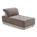 Ekron - Modern Brown & Beige Fabric Modular Sectional Sofa