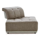 Ekron - Modern Brown & Beige Fabric Modular Sectional Sofa