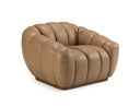 Ekwok - Modern Tan Leather Chair