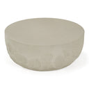 Elgon - Modern Grey Concrete Round Coffee Table, view 3