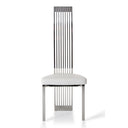 Elise Modern White Leatherette Dining Chair