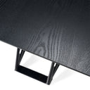 Elkhorn - Glam Black Ash + Stainless Steel 126" Dining Table