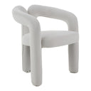 Ellen - Glam White Velvet Dining Chair