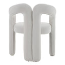 Ellen - Glam White Velvet Dining Chair