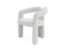 Lucas Mid-Century Cream & Walnut Dining Chair