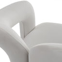 Ellen - Glam White Velvet Dining Chair