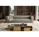 Ellington - Italian Grey Nubuck Leather 3-Seater Sofa