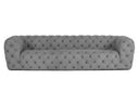 Ellington - Italian Grey Nubuck Leather 3-Seater Sofa