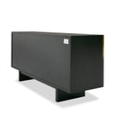 Elmira - Glam Black Ash + Gradient Stainless Steel Buffet