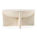 Elsa - Modern Oyster Concrete Round Coffee Table