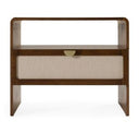Emilio - Modern Beige Fabric Bed