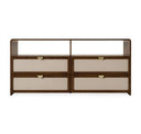 Janine - Modern Tan Fabric Bed