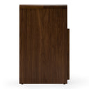 Emilio - Modern Natural Burlap + Walnut Dresser