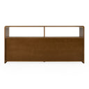 Emilio - Modern Natural Burlap + Walnut Dresser