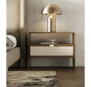 Emilio - Modern Natural Burlap + Walnut Dresser