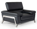Encore Modern Black Leather Chair