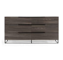 Enzo Italian Modern Grey Oak Mirror
