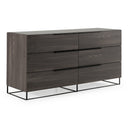 Enzo Italian Modern Grey Oak Dresser