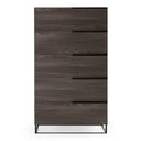 Enzo Italian Modern Grey Oak Chest