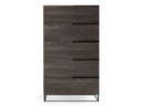 Enzo Italian Modern Grey Oak Chest