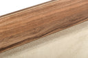 matteo italian modern walnut & fabric 4-piece bedroom set