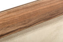 Matteo Italian Modern Walnut & Fabric 4-Piece Bedroom Set