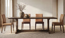 Frankie Dining Chair Tan Leather-Set Of Two