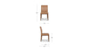 Frankie Dining Chair Tan Leather-Set Of Two