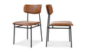 SAILOR DINING CHAIR BROWN-SET OF TWO