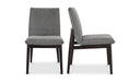CHARLIE DINING CHAIR DARK GREY-SET OF TWO