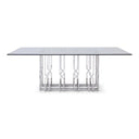 Ericson - Modern Glass & Stainless Steel Dining Table