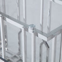 Ericson - Modern Glass & Stainless Steel Dining Table