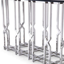 Ericson - Modern Glass & Stainless Steel Dining Table