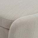 Erin - Modern Cream Fabric Storage Ottoman