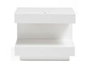 Esso Modern White Glossy Nightstand