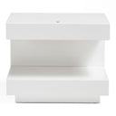 Esso Modern White Glossy Nightstand