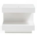 Esso Modern White Glossy Nightstand