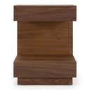 Esso - Contemporary Walnut Tall Nightstand