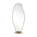 Esteem - Modern Antique Brass Freestanding Mirror